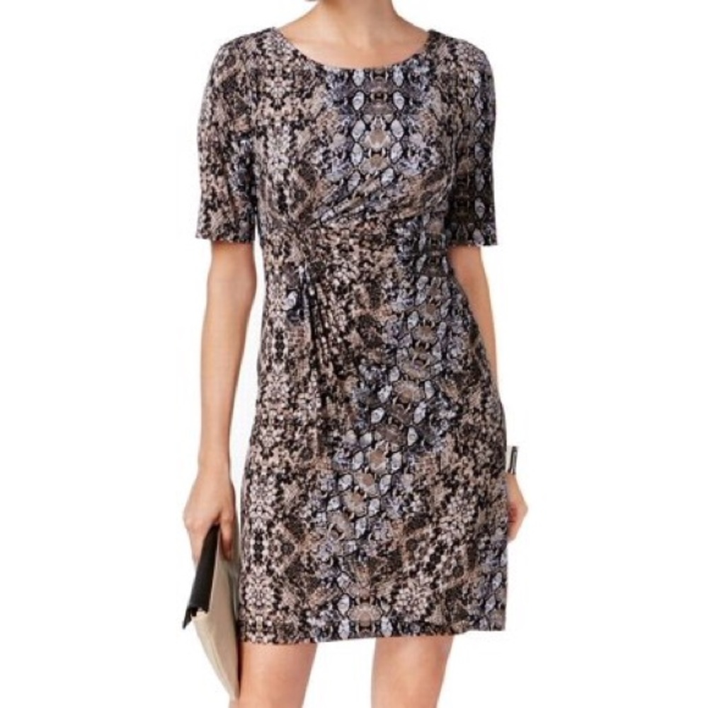Snake print dress